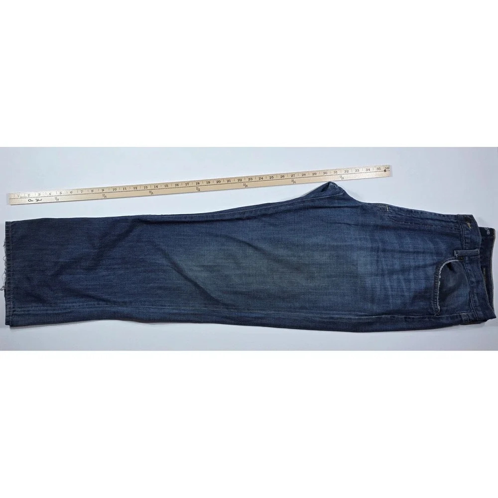 Lucky Brand 181 Relaxed Straight Jeans Mens 36x32 Blue Denim 100% Cotton